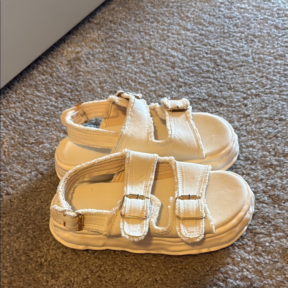Kids White Sandals